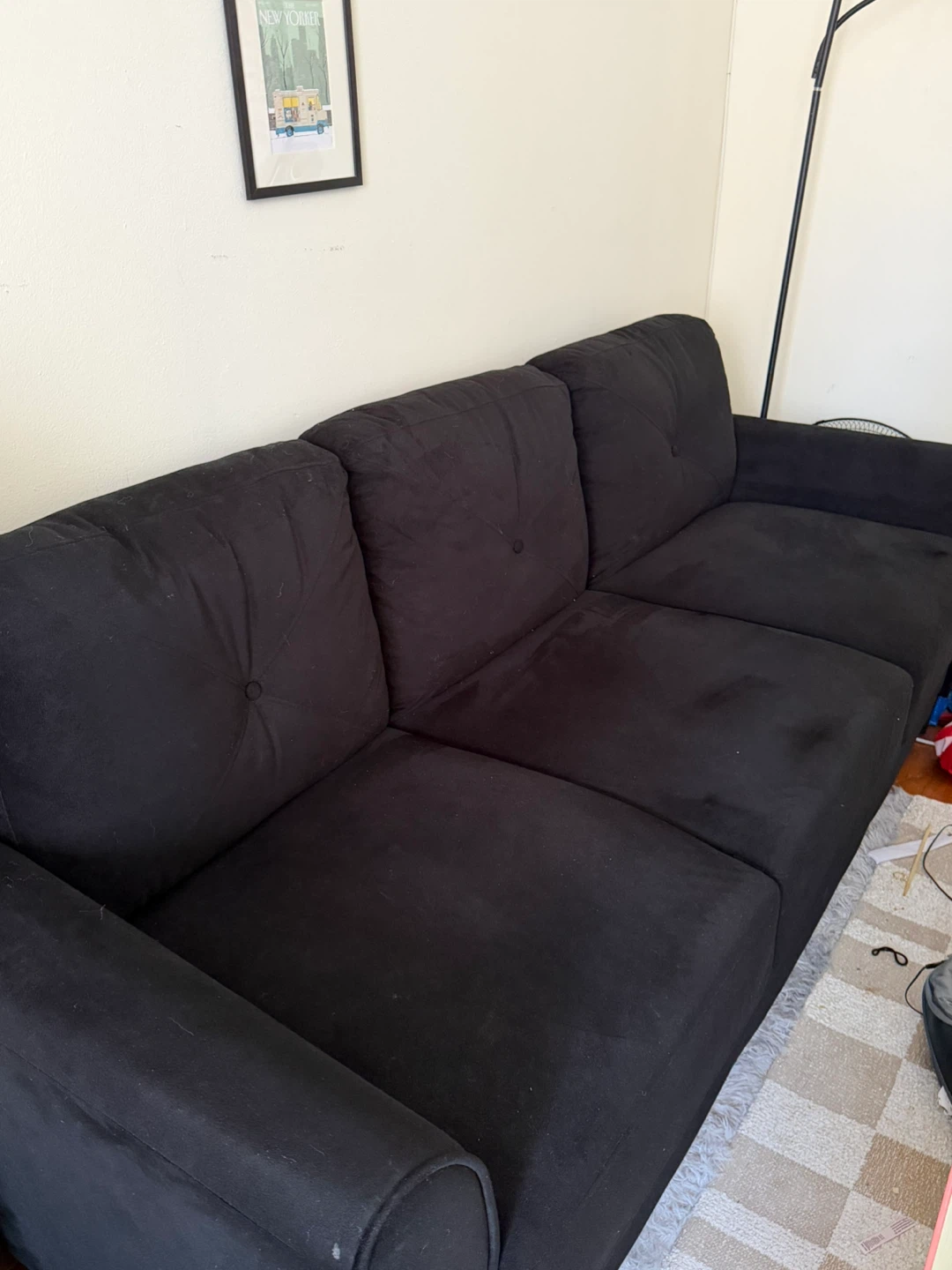 Black 3 seater sofa