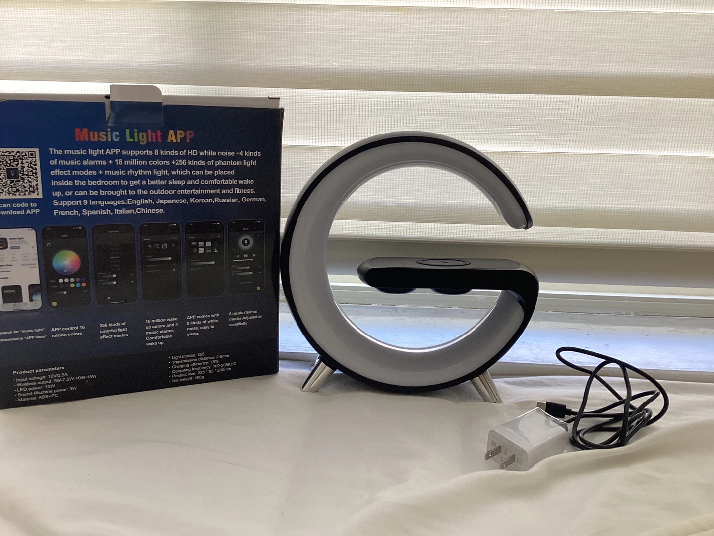 Smart Light Sound Machine with Wireless Charger - photo 4