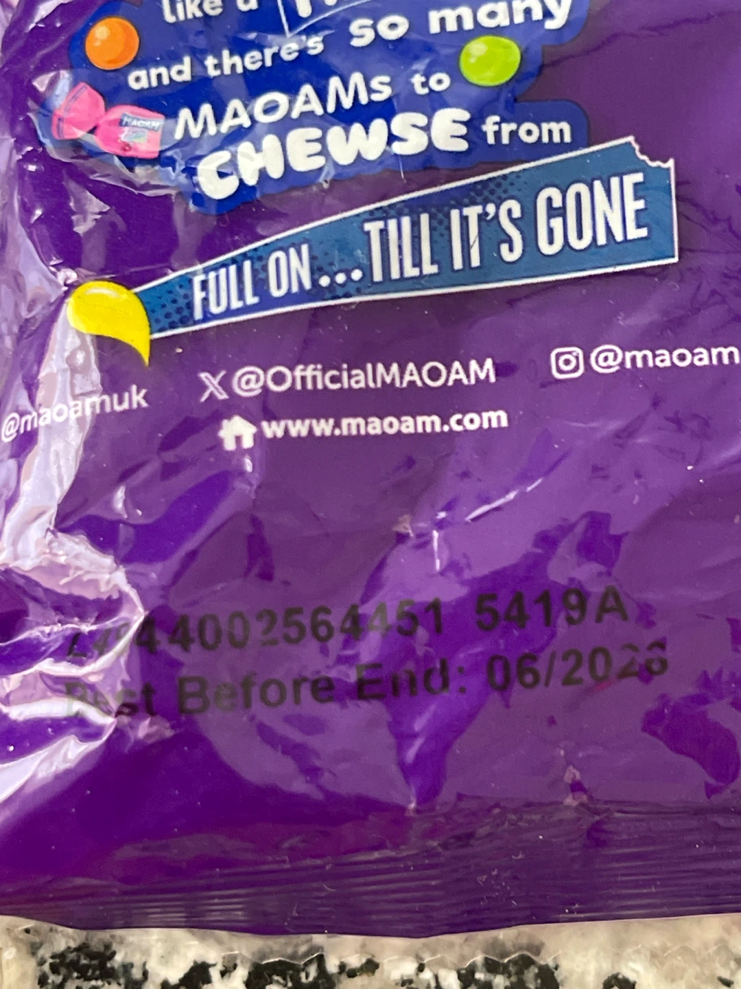 MAOAM Pinballs Purple Limited Edition Chewy Sweets - photo 3