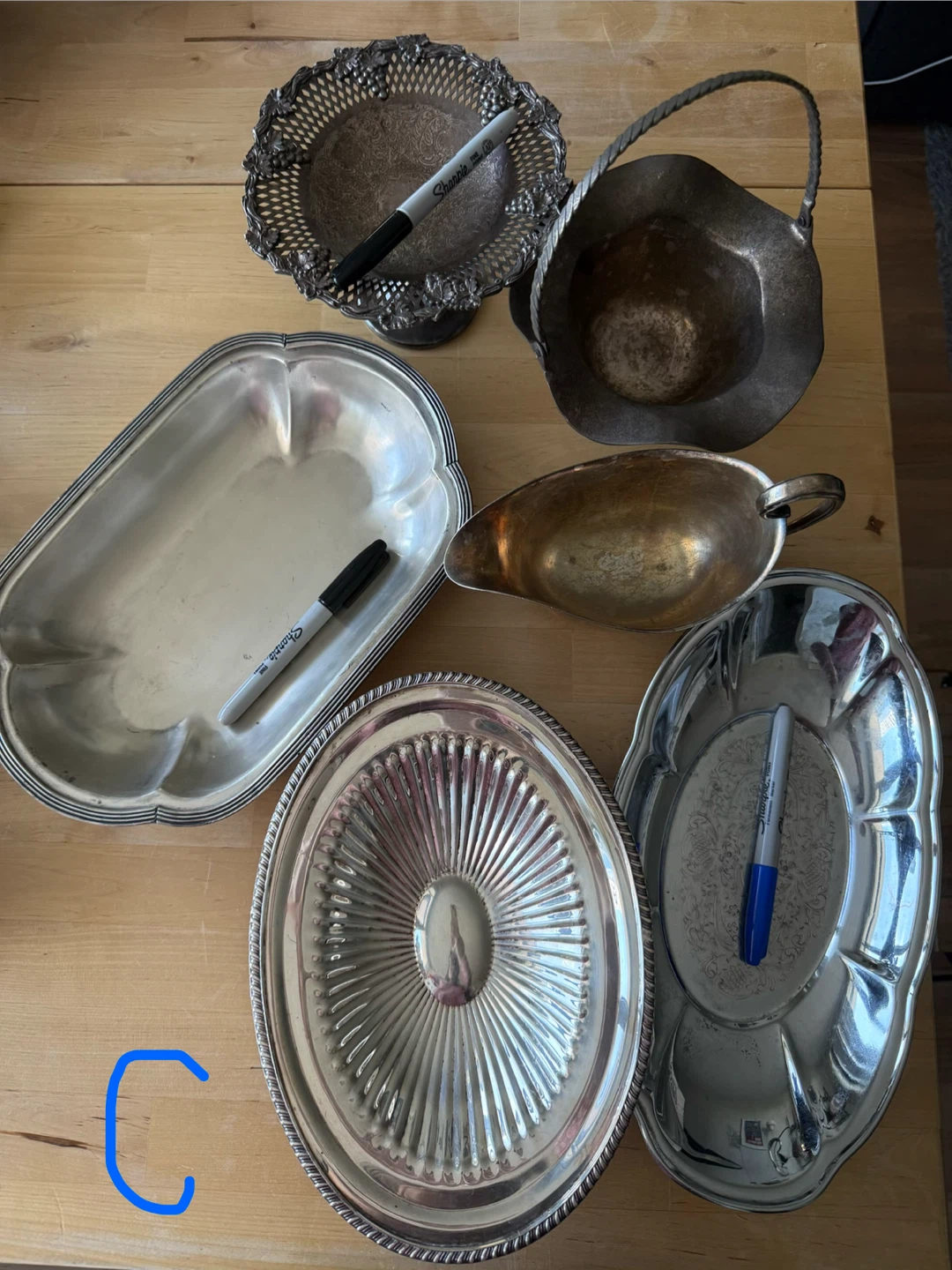 Serving ware / gravy boat / platter / fruit bowl / silverware - photo 4