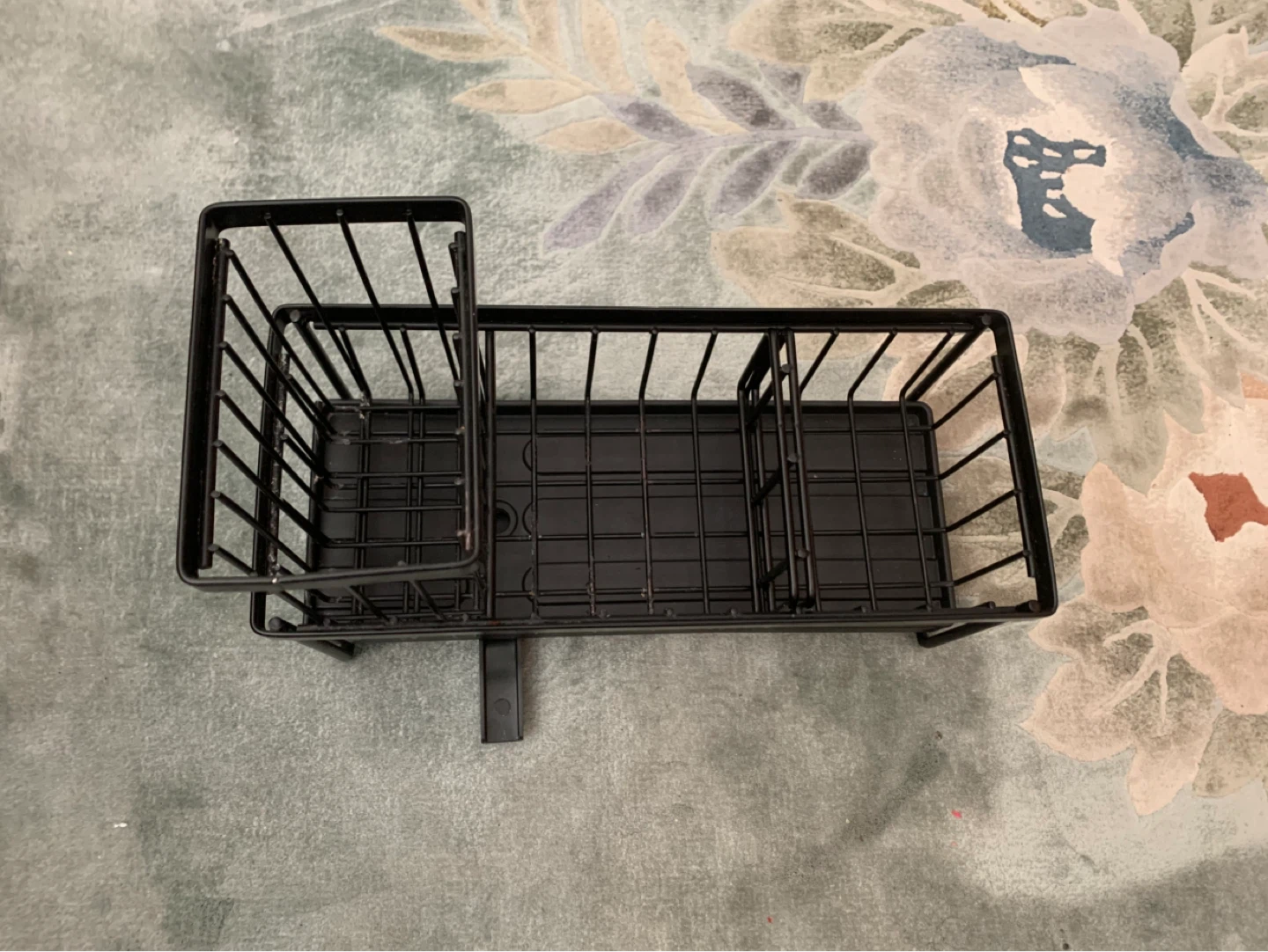 Black Metal Kitchen Sink Caddy Organizer - photo 2