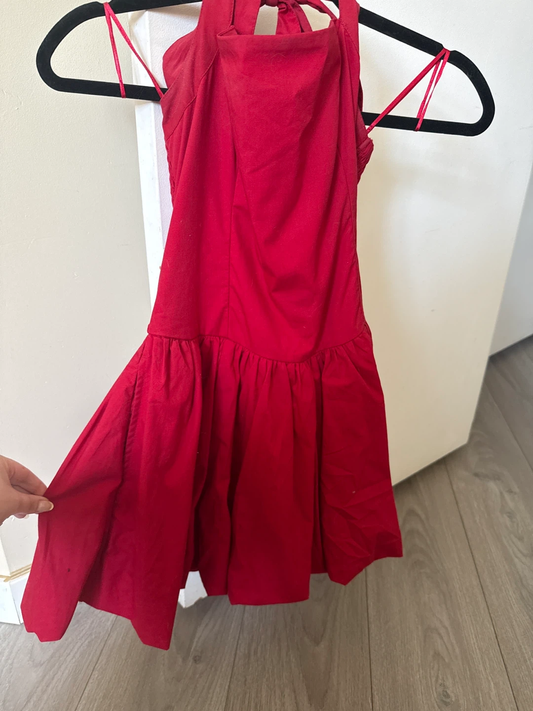 Red hollister halter dress