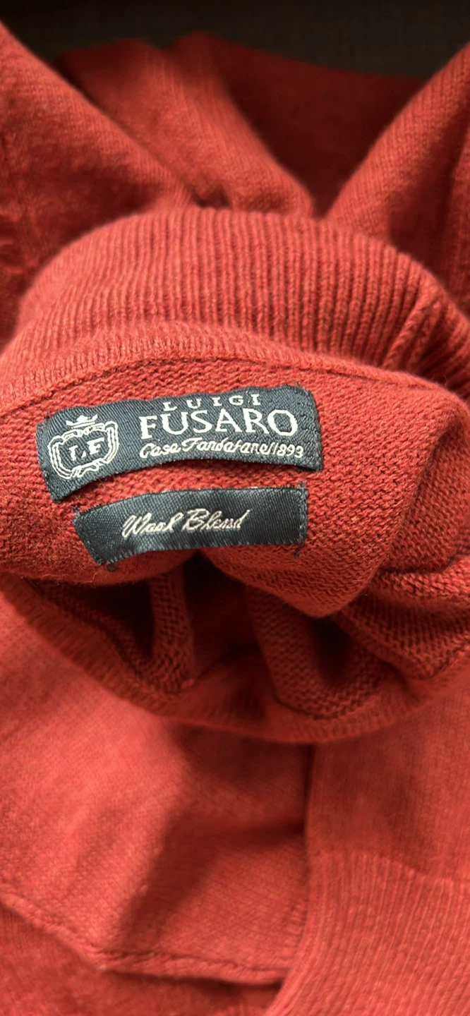 Luigi Fusaro Wool Blend Turtleneck Sweater - photo 3