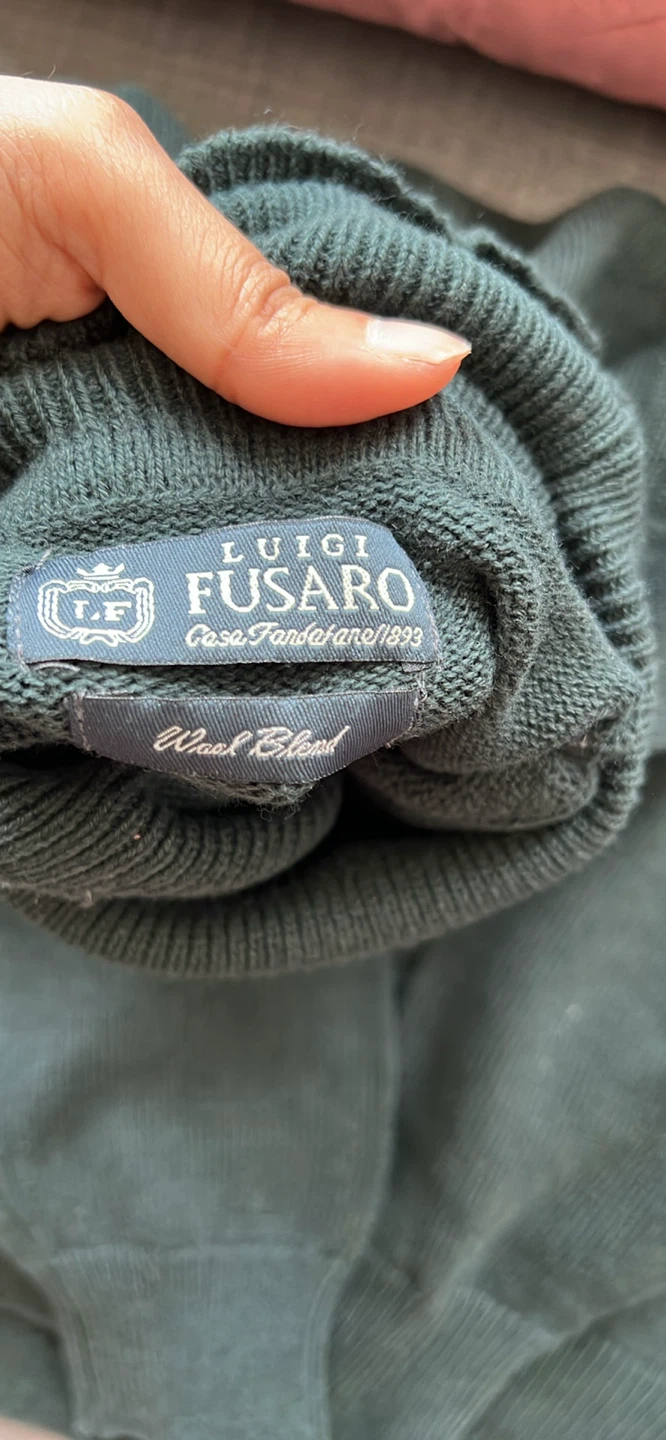 Luigi Fusaro Wool Blend Turtleneck Sweater - photo 5