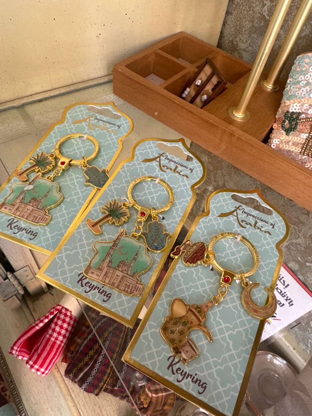 Impressions of Arabia Keyring with Mosque and Palm Tree Charm - photo 2