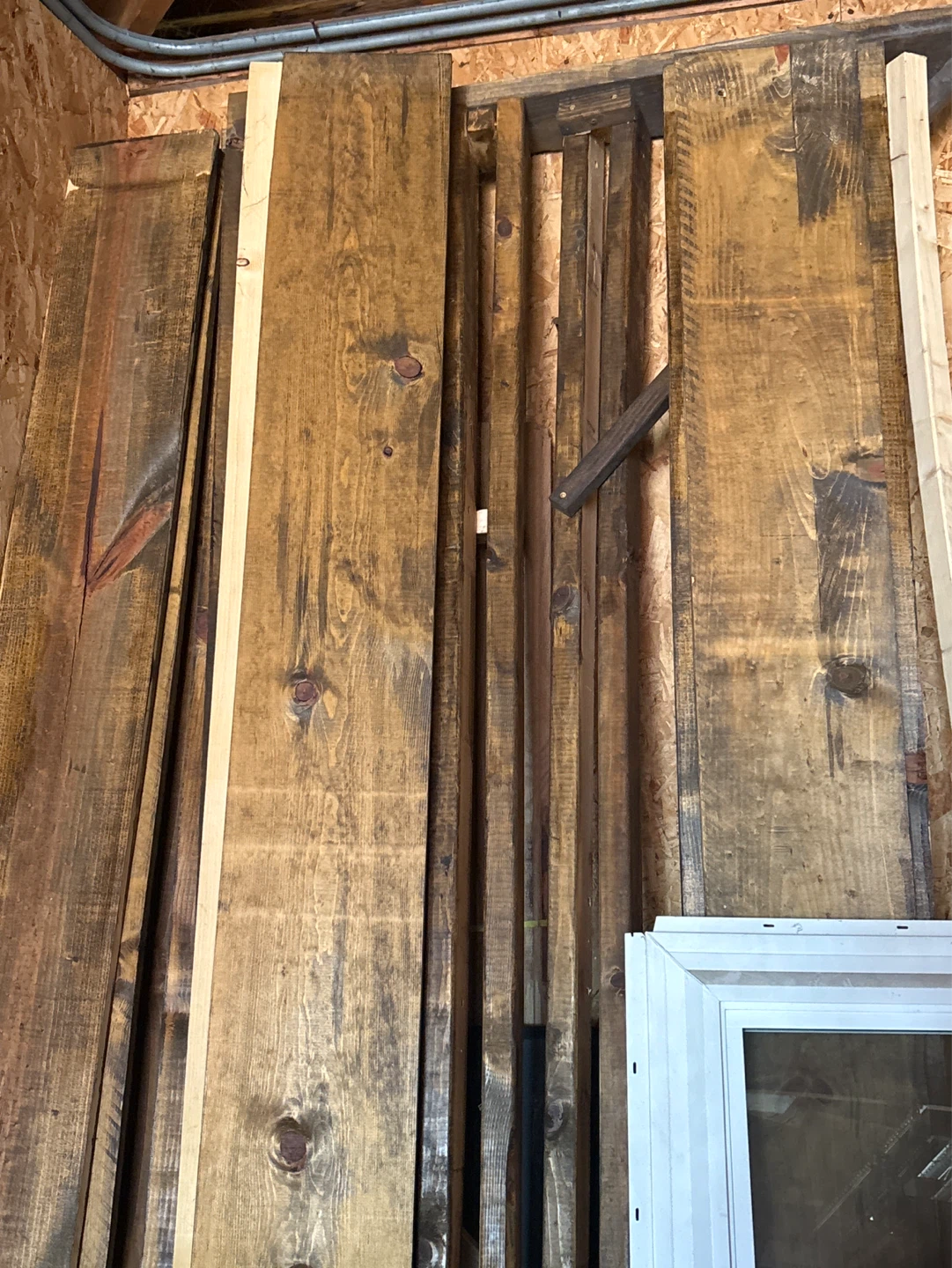 Wood backdrop used for pictures