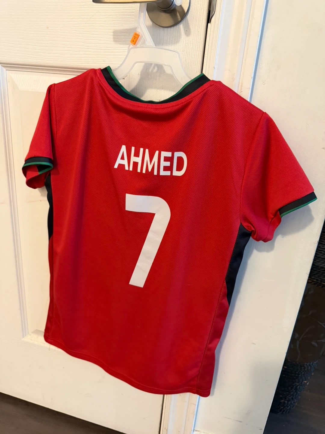 Kids Soccer Jersey with Cristiano Ronaldo Graphic - Red - photo 2