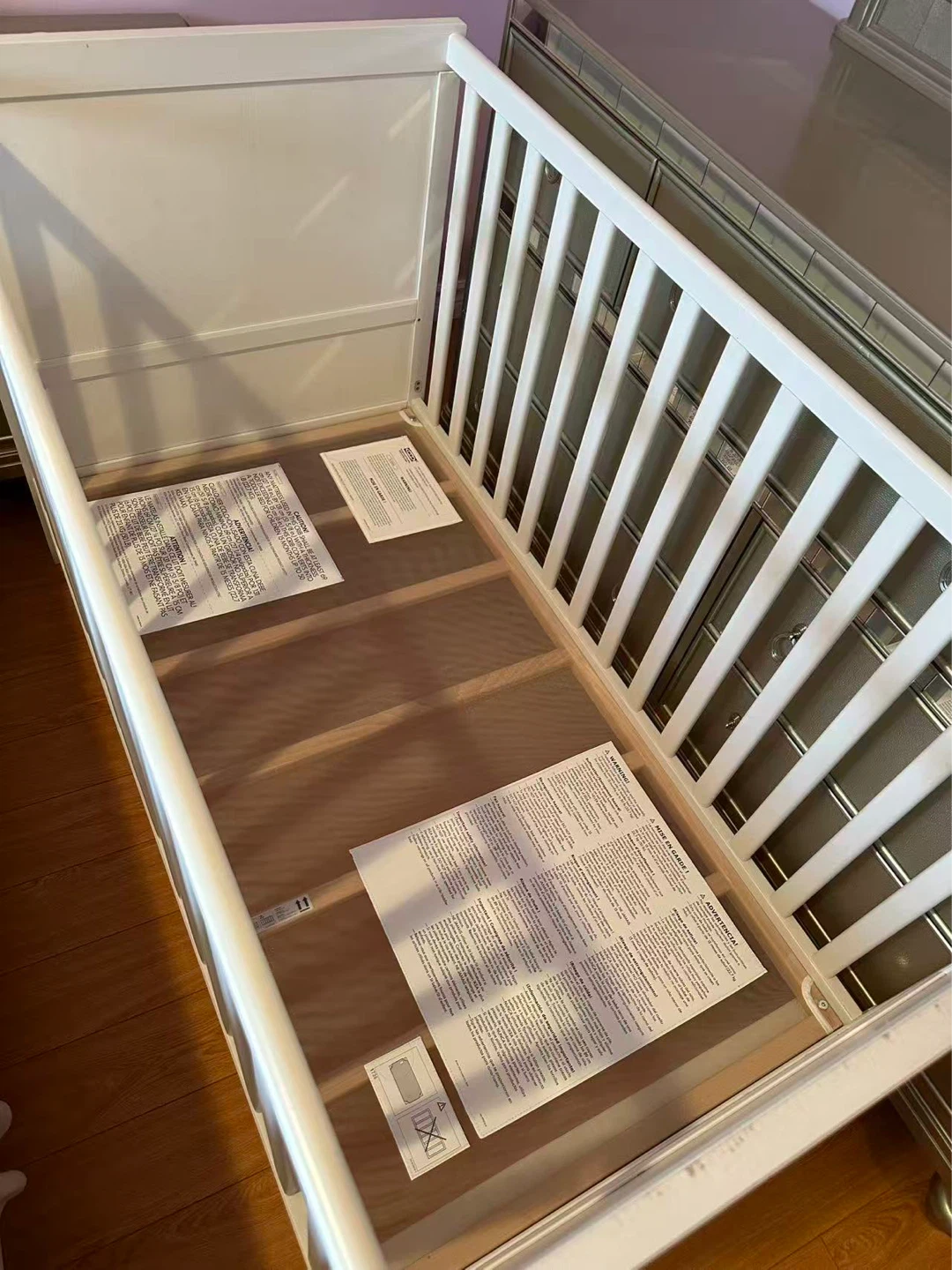 IKEA White Crib With Foam Mattress - photo 2