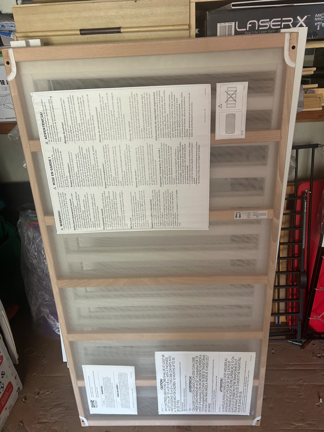 IKEA White Crib With Foam Mattress - photo 3