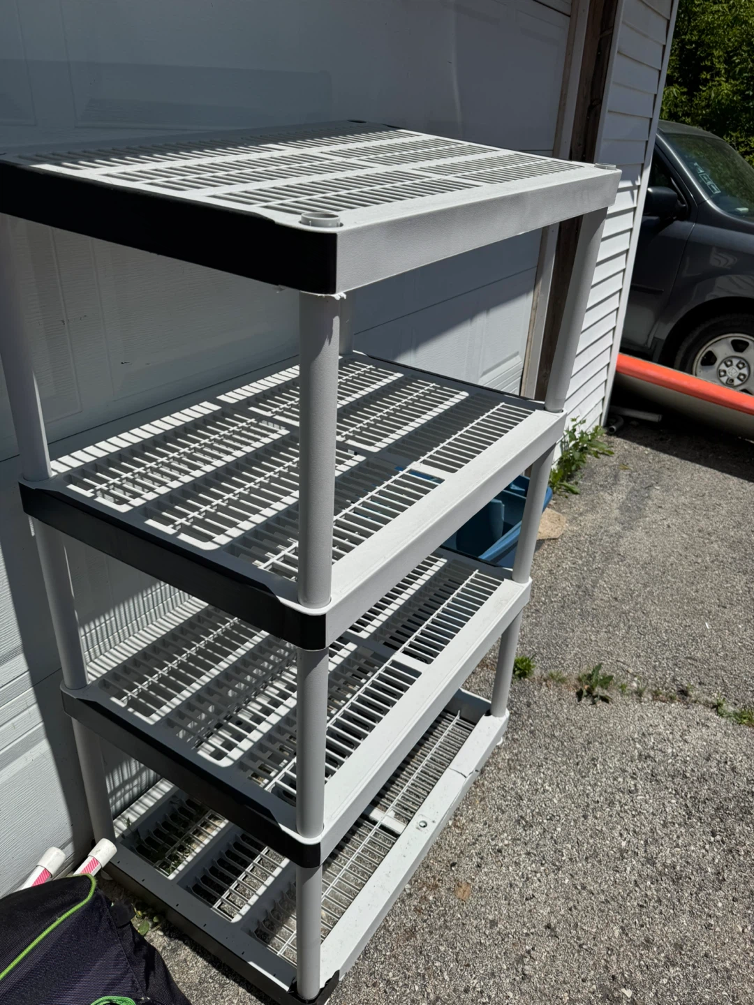 4-Tier Plastic Shelving Unit - photo 2