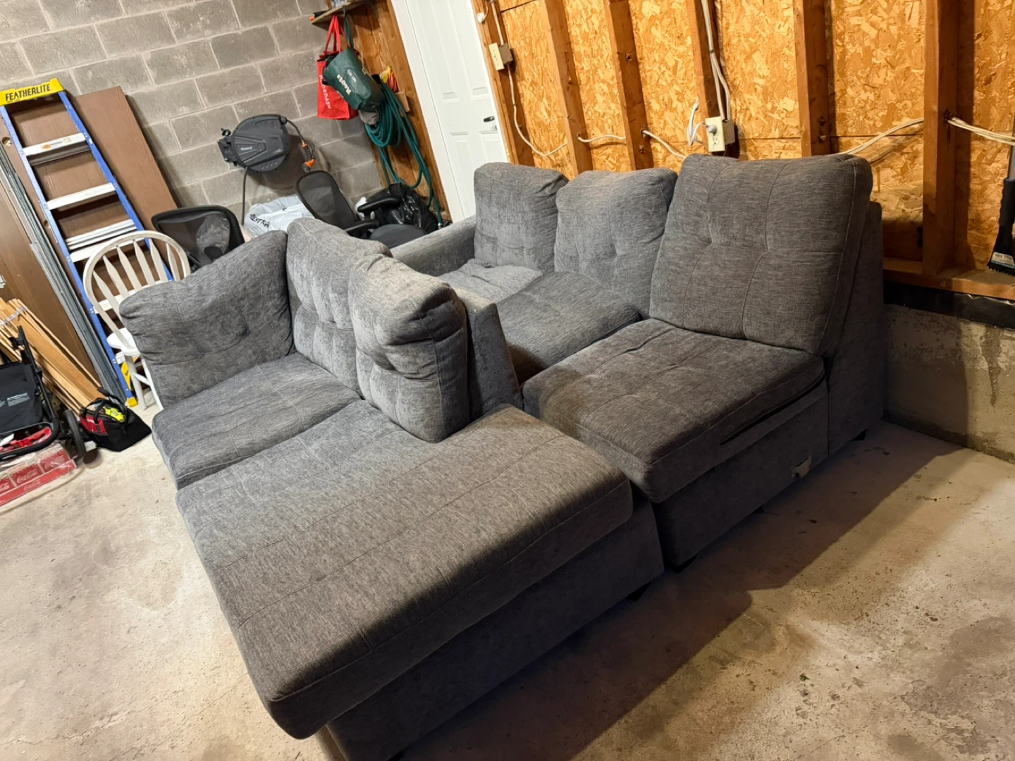 Grey Sectional Sofa - photo 2