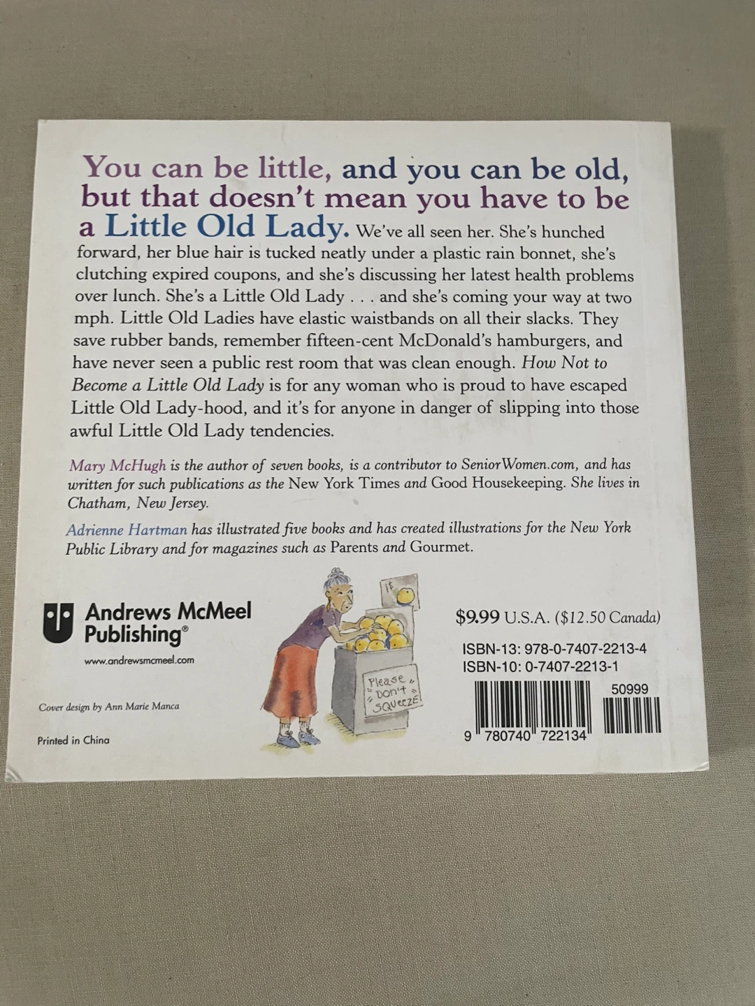 How Not to Become a Little Old Lady Book by Mary McHugh - photo 3