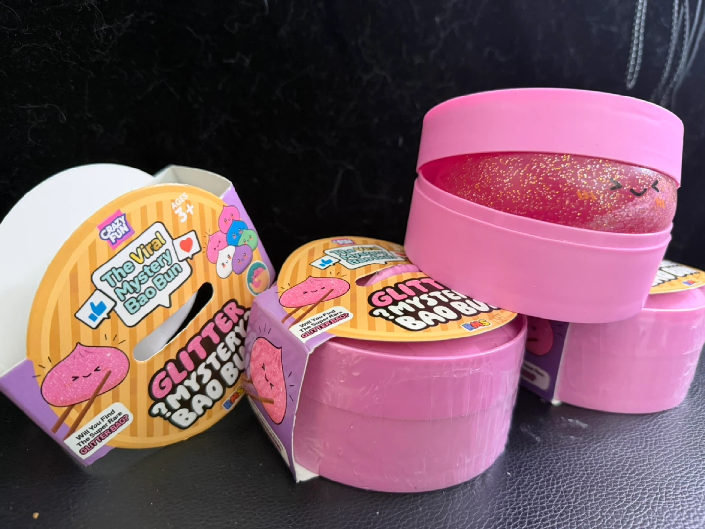 [ 3 together ] Crazy Fun Glitter Mystery Bao Bun Toy - photo 2