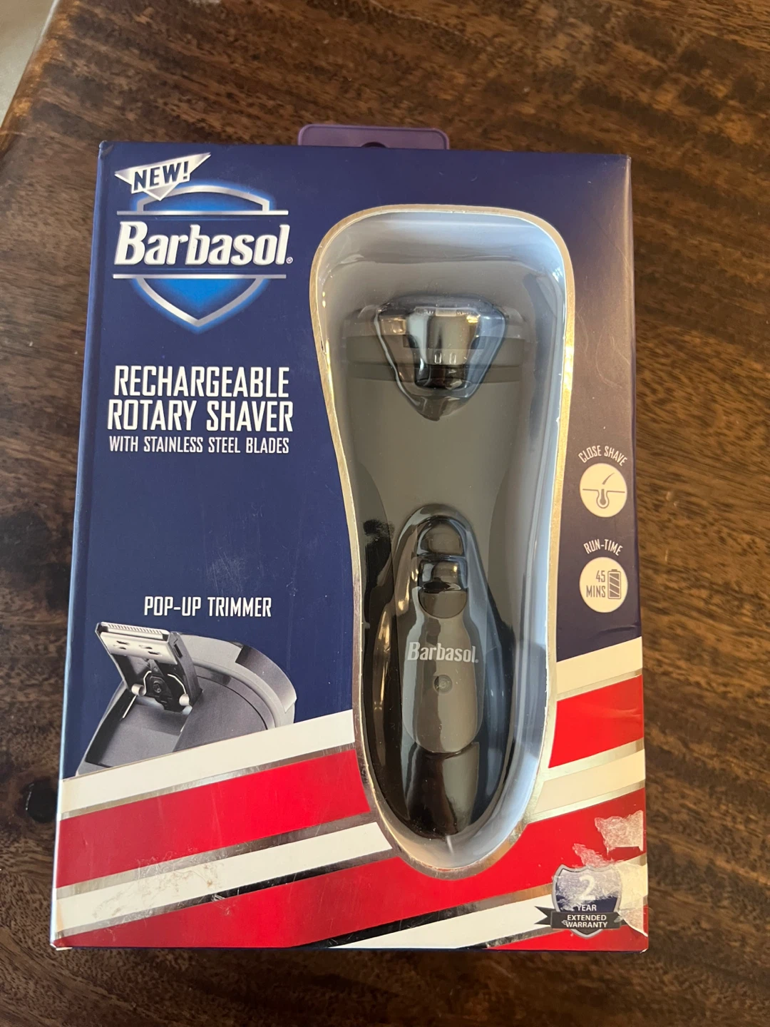 BNWT Barbasol Rechargeable Rotary Shaver
