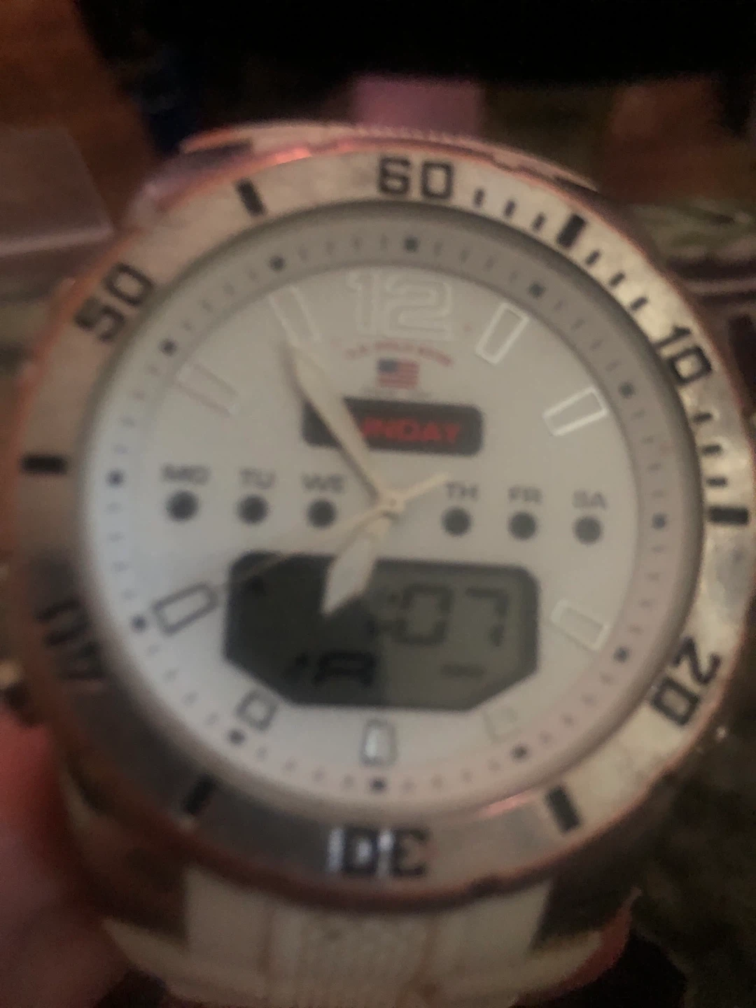 U.S. Polo Assn. Analog-Digital White Watch - photo 2
