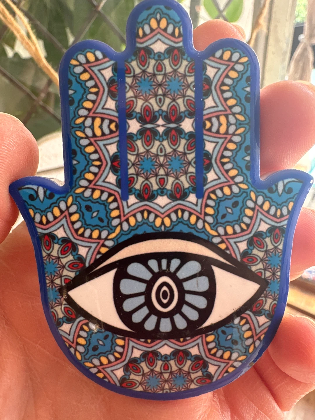 Hamsa Hand with Evil Eye Decor magnet