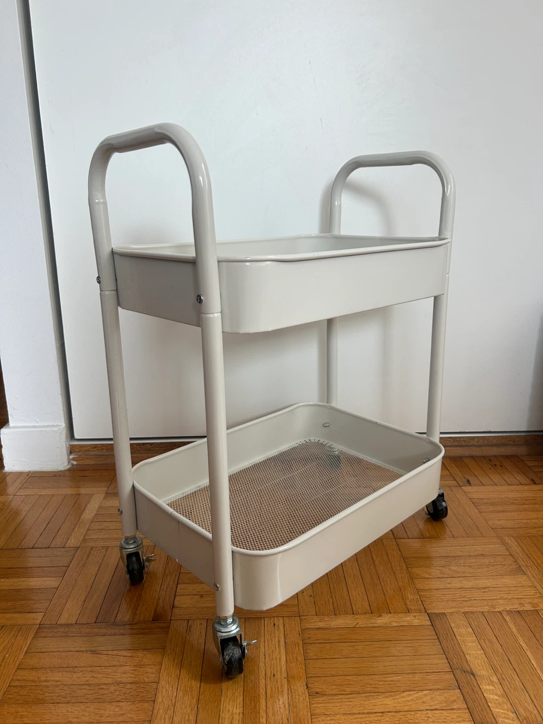 Two-tier metal rolling cart - photo 2