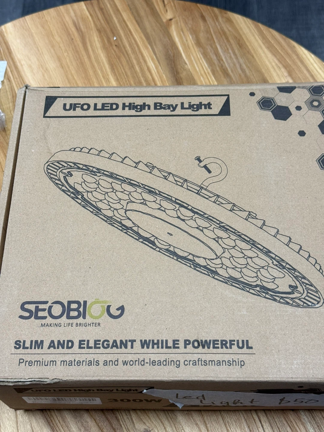 2-Pack SEOBIOU UFO LED High Bay Lights - 300W - photo 3