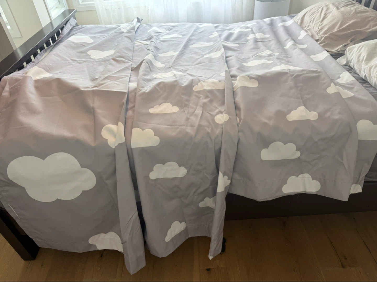 Cloud Print Curtain Set