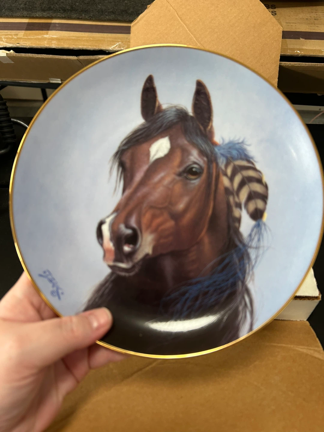 Art Marketing Group Derk Hansen "Shining Spirit" Collector Plate - photo 2