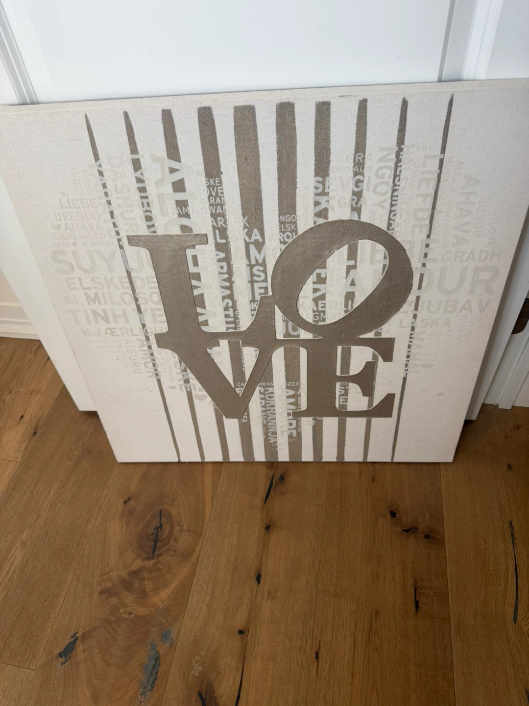 Canvas Wall Art "LOVE" Word Cloud Design