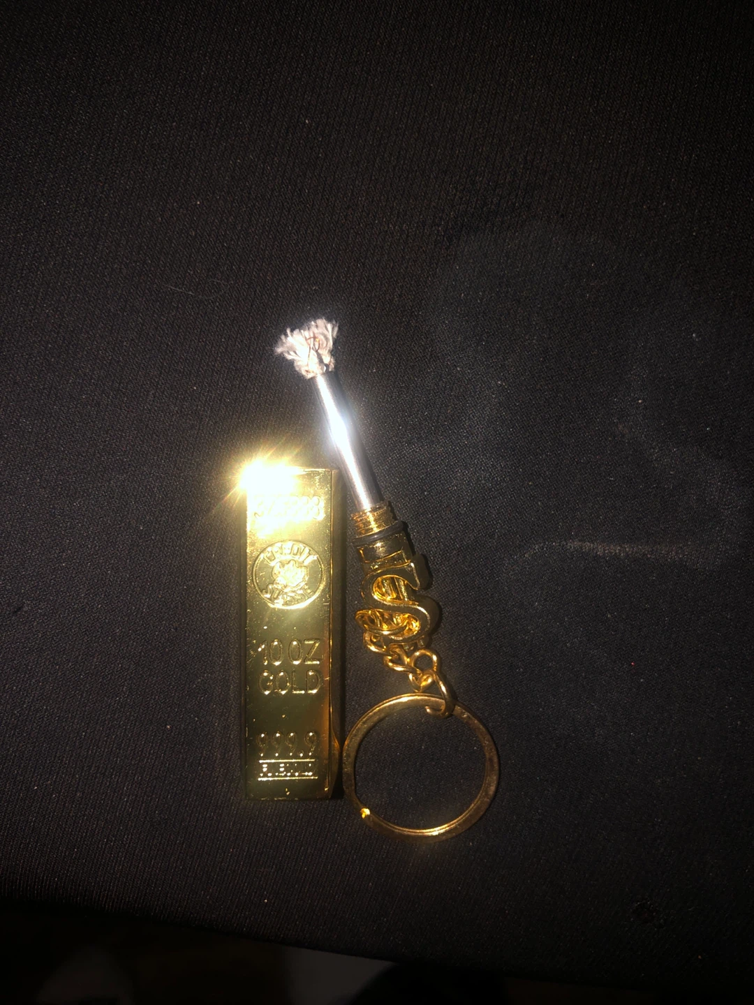 Gold Bar 10oz Keychain Lighter - photo 3