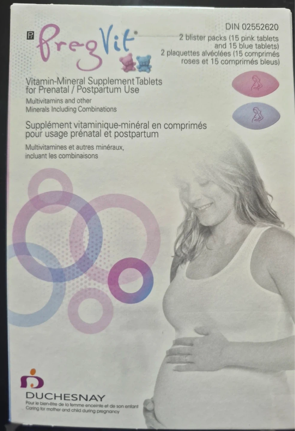 PregVit Prenatal/Postpartum Vitamin-Mineral Supplement Tablets