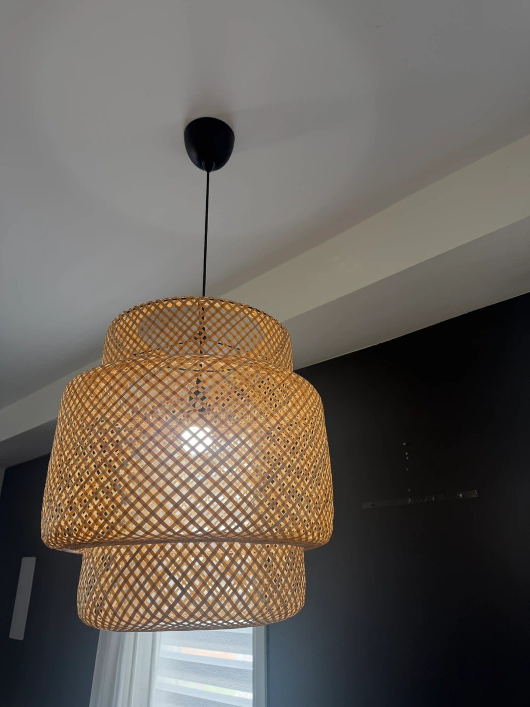 Woven Bamboo Pendant Light Fixture