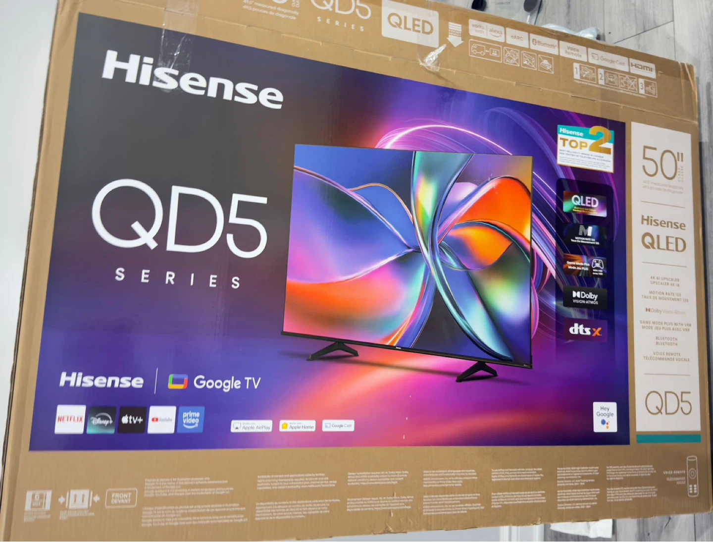 Hisense 50" QLED 4K UHD Smart TV
