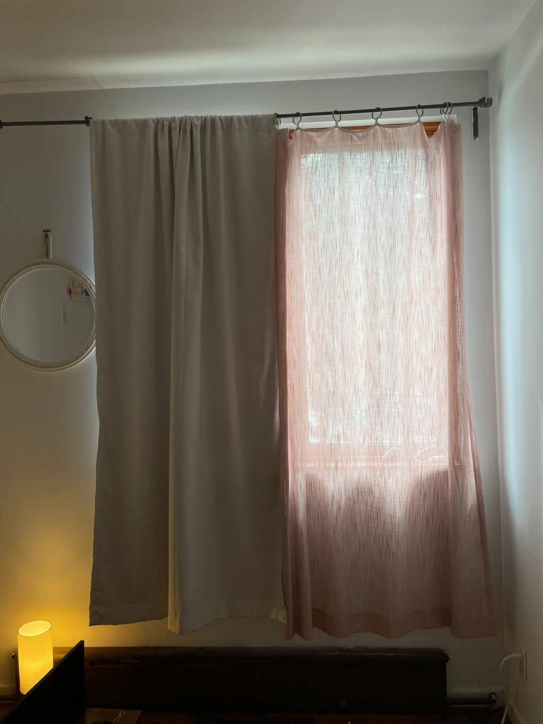 Curtains! Pink (sheer) & Beige (blackout) - photo 2