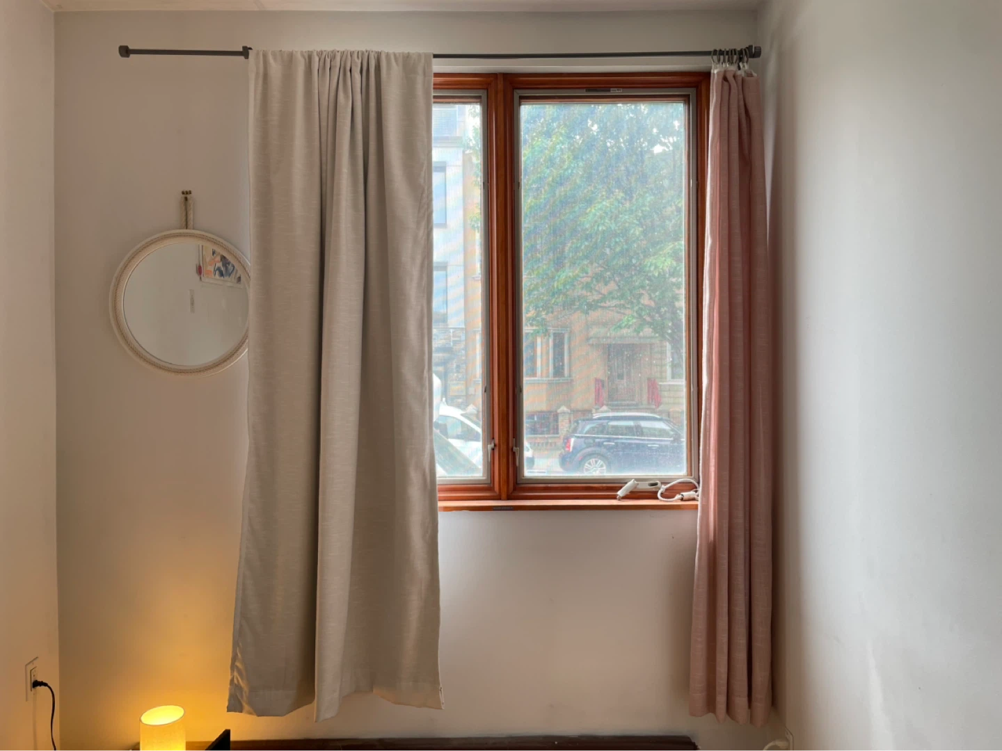 Curtains! Pink (sheer) & Beige (blackout)
