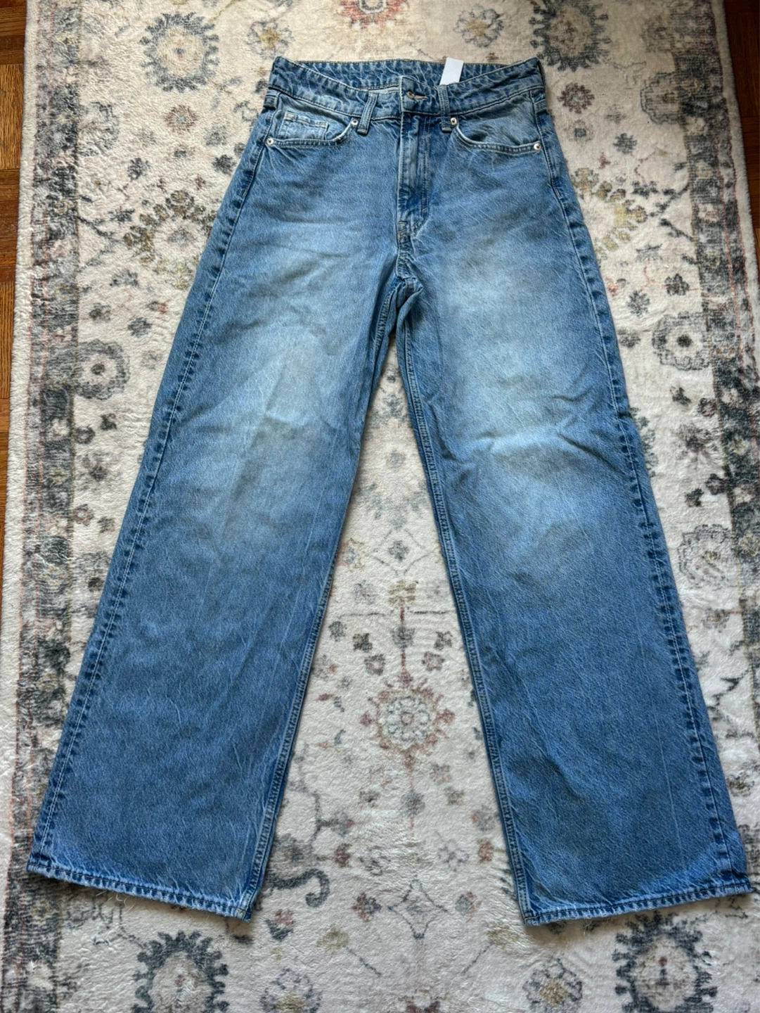 H&M Baggy Wide Loose Fit Mid Waist Jeans