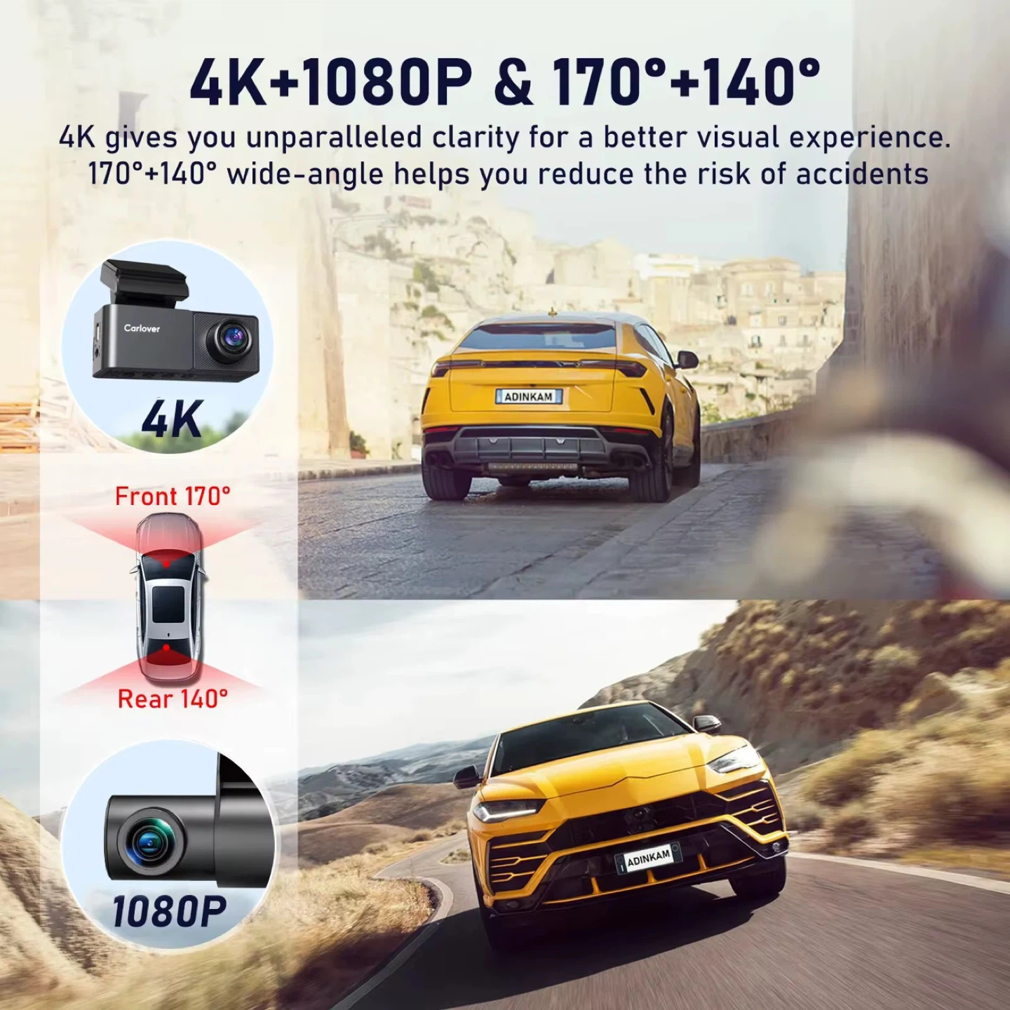 Carlover A3 Dash Cam with 5G WiFi & GPS - photo 4