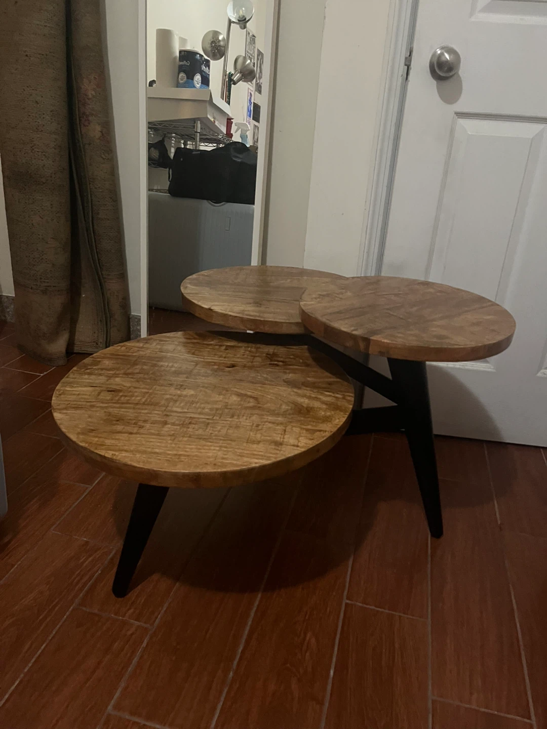 Round Tiered Coffee Table - photo 2