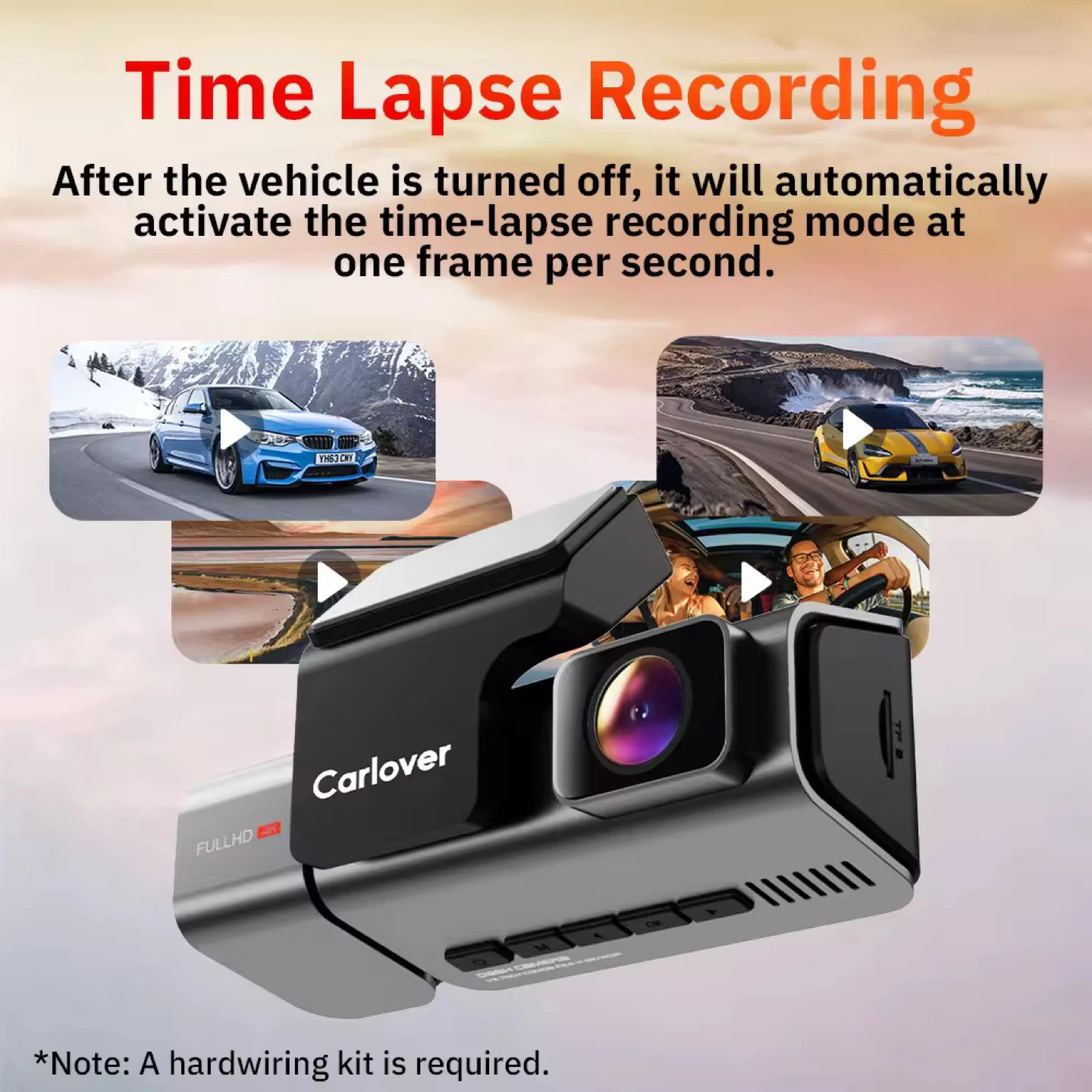 Carlover Dash Cam 4K Front, 2K Rear, 2K Cabin - photo 4