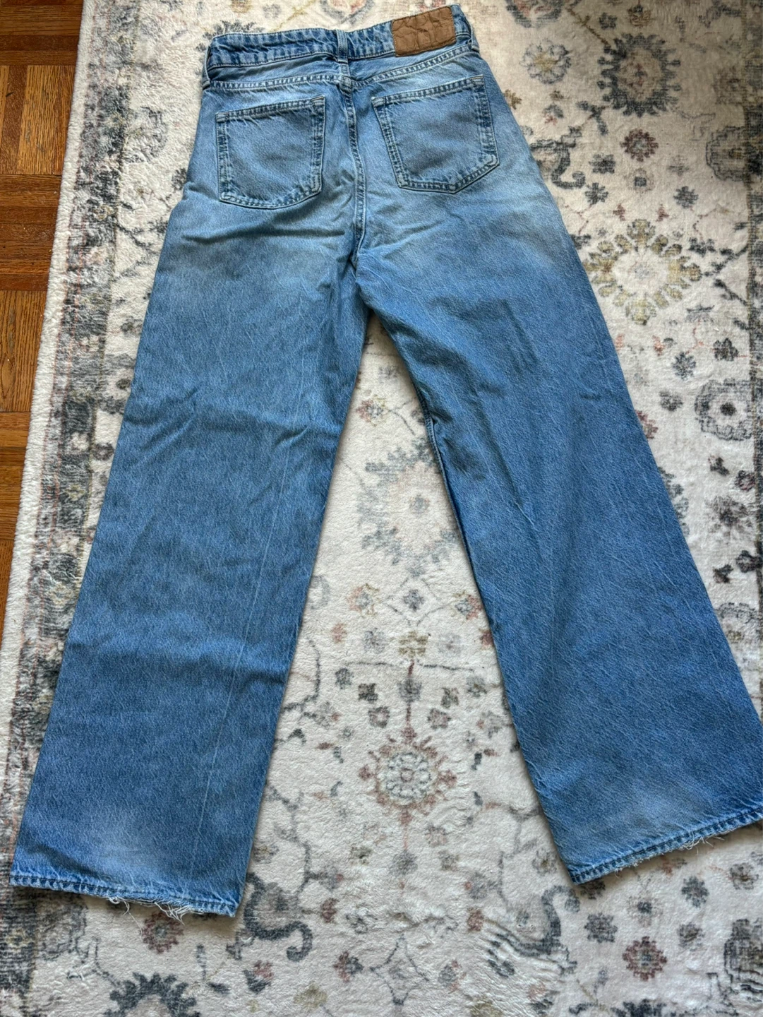 H&M Baggy Wide Loose Fit Mid Waist Jeans - photo 2