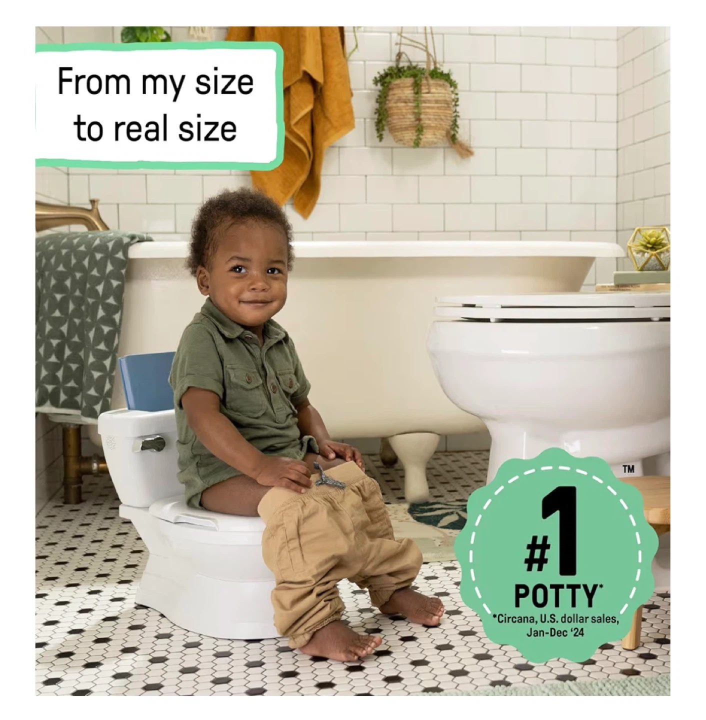 Baby and Toddler Potty Training Toilet with Removable Topper - photo 4