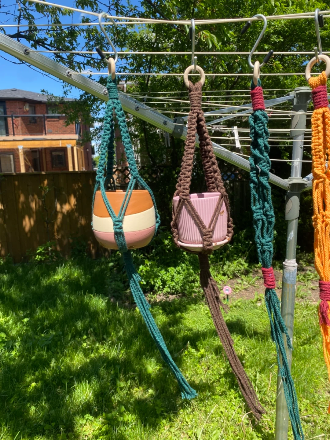 Handmade Macrame Plant Hangers perfect for succulents! - photo 4