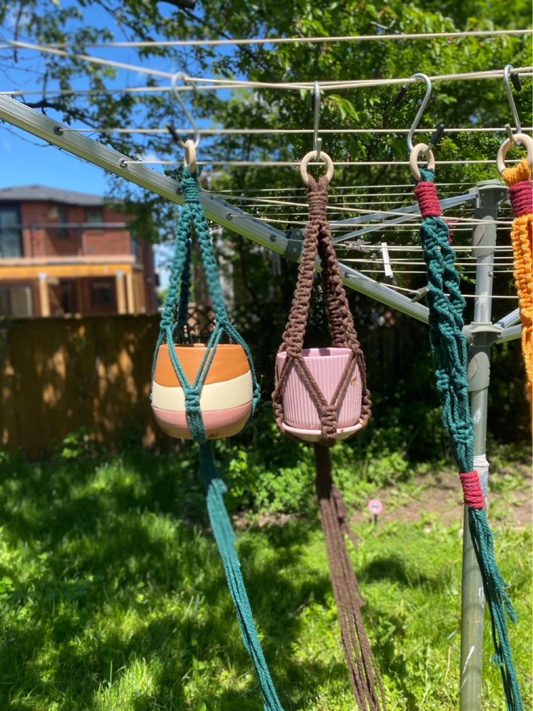 Handmade Macrame Plant Hangers perfect for succulents! - photo 3