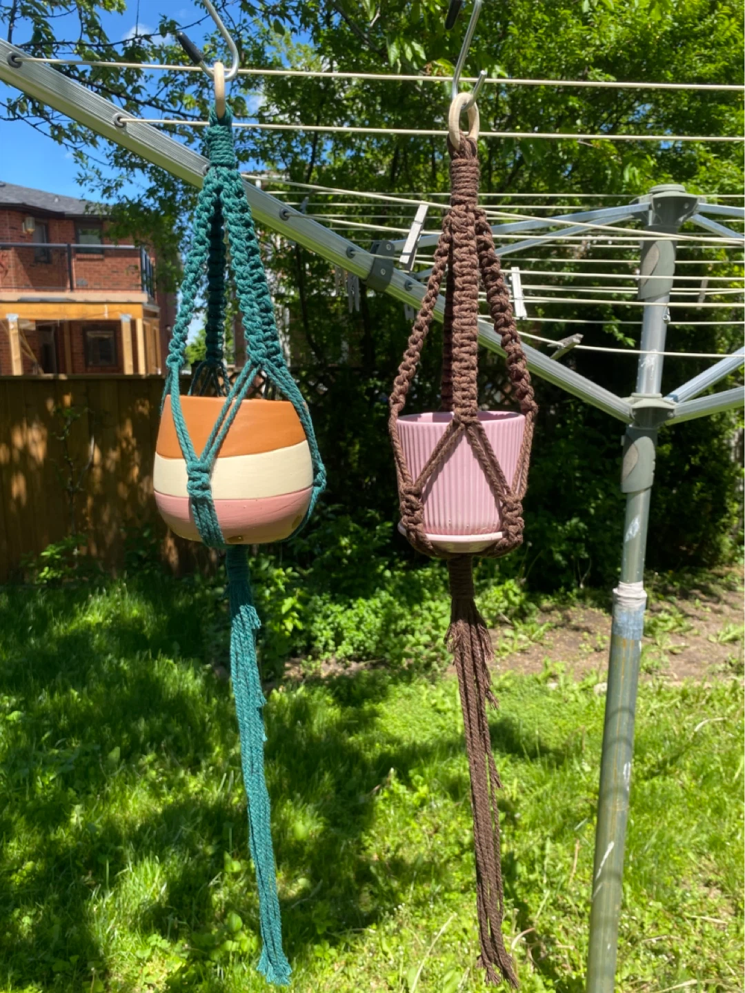 Handmade Macrame Plant Hangers perfect for succulents!