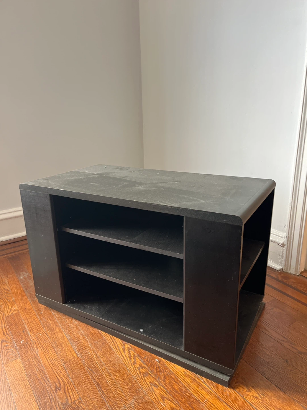 Black Media Console AND green wooden buffet with drawers - photo 4