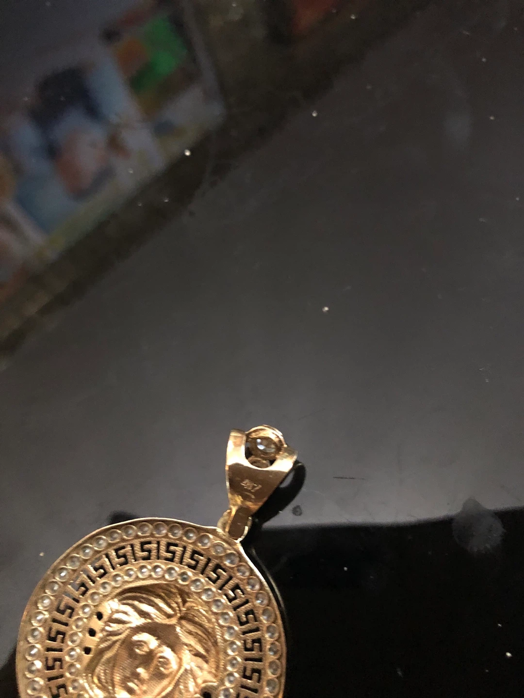 Gold 10 k  8.9 gr Medusa Head Pendant - photo 5