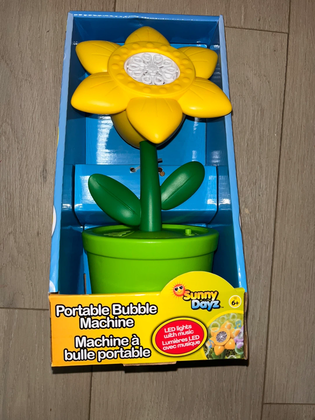 Sunny Days Portable Bubble Machine with LED Lights & Music