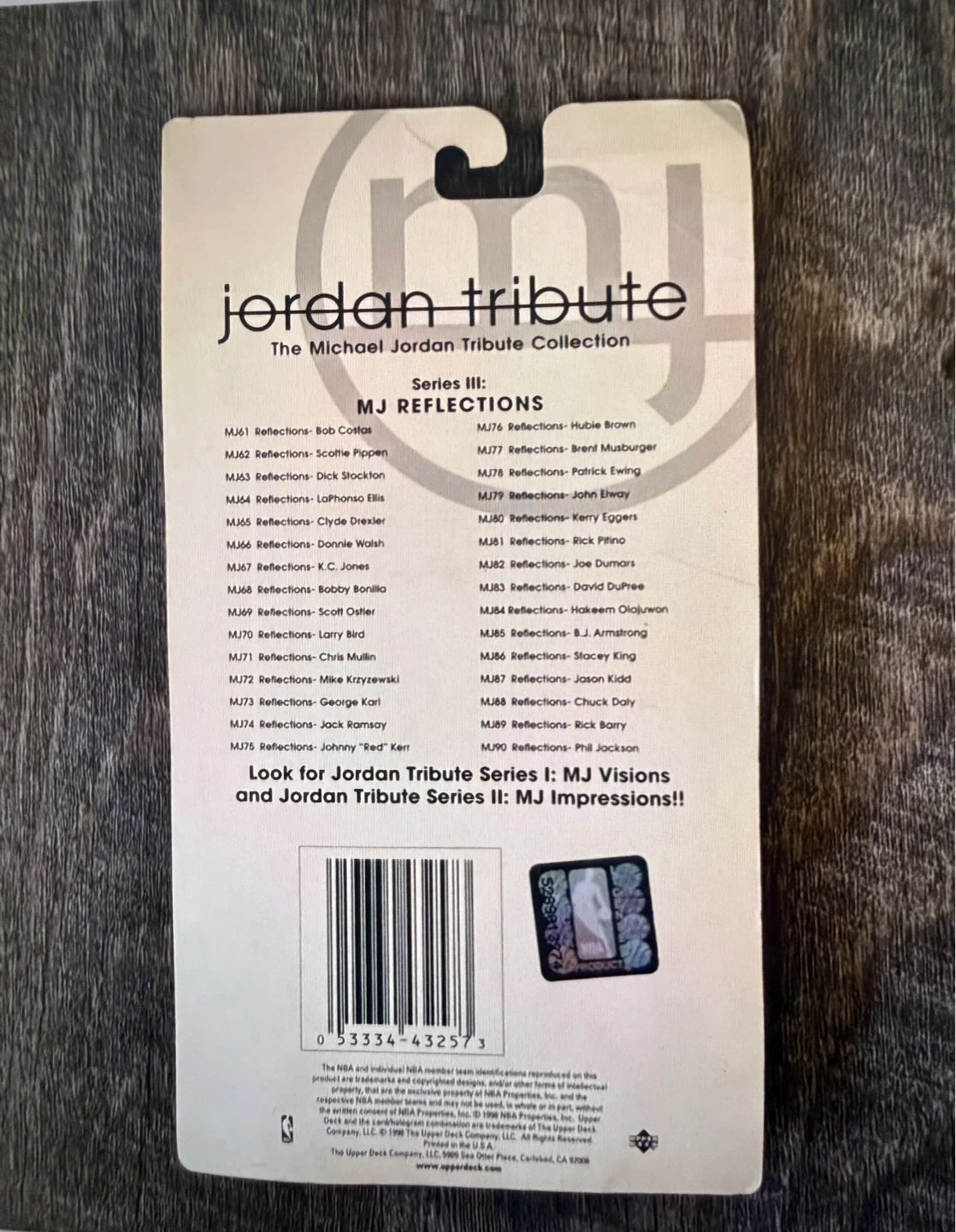 1998 Sealed Upper Deck Michael Jordan Tribute Collection - photo 2