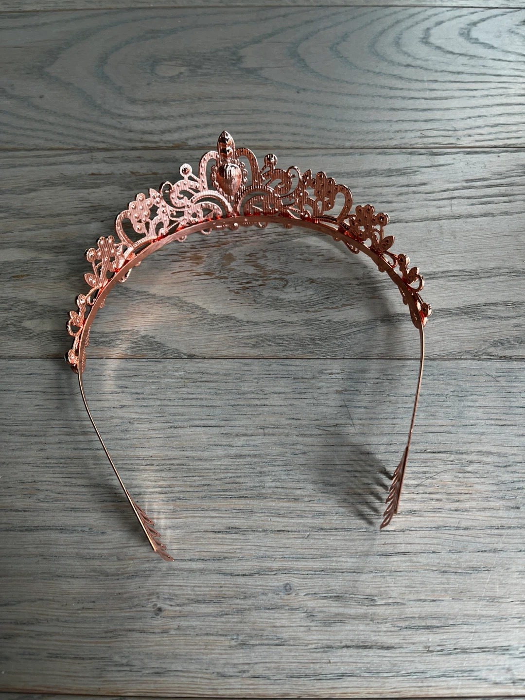 Rose Gold Tiara with Rhinestones - photo 4