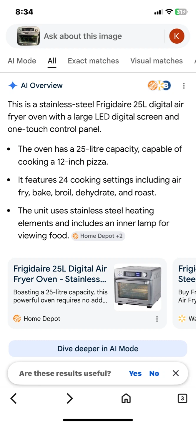 Frigidaire Digital Air Fryer Oven EAFFO111-SS - photo 4