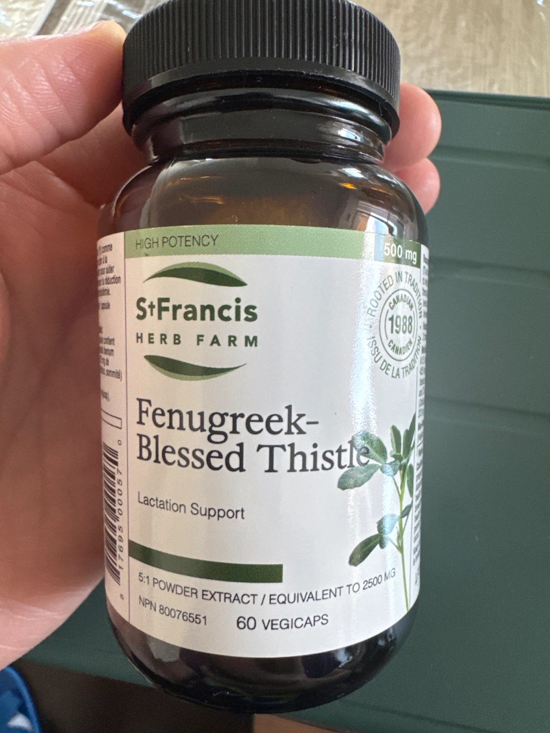 St. Francis Herb Farm Fenugreek-Blessed Thistle 60 Vegicaps