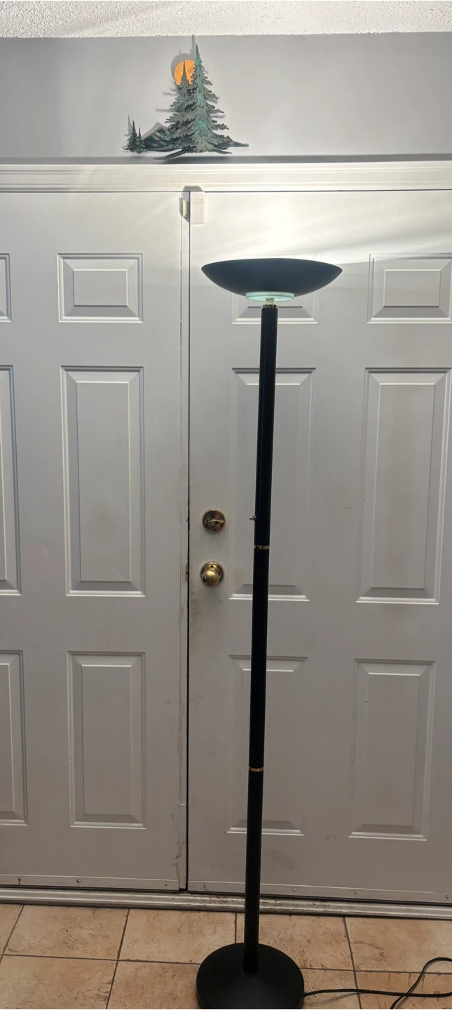 Vintage black floor lamp