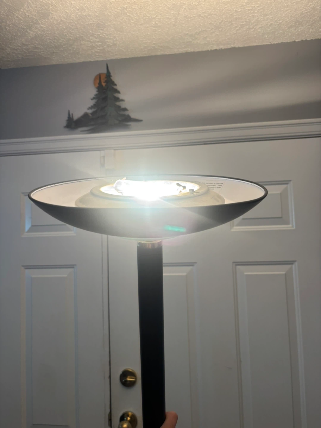 Vintage black floor lamp - photo 2