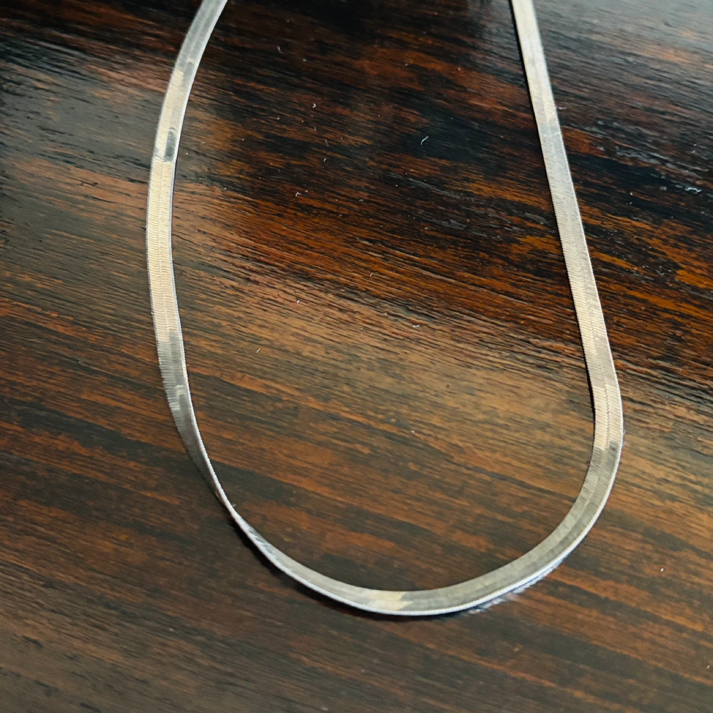 925 Sterling Silver Herringbone Necklace